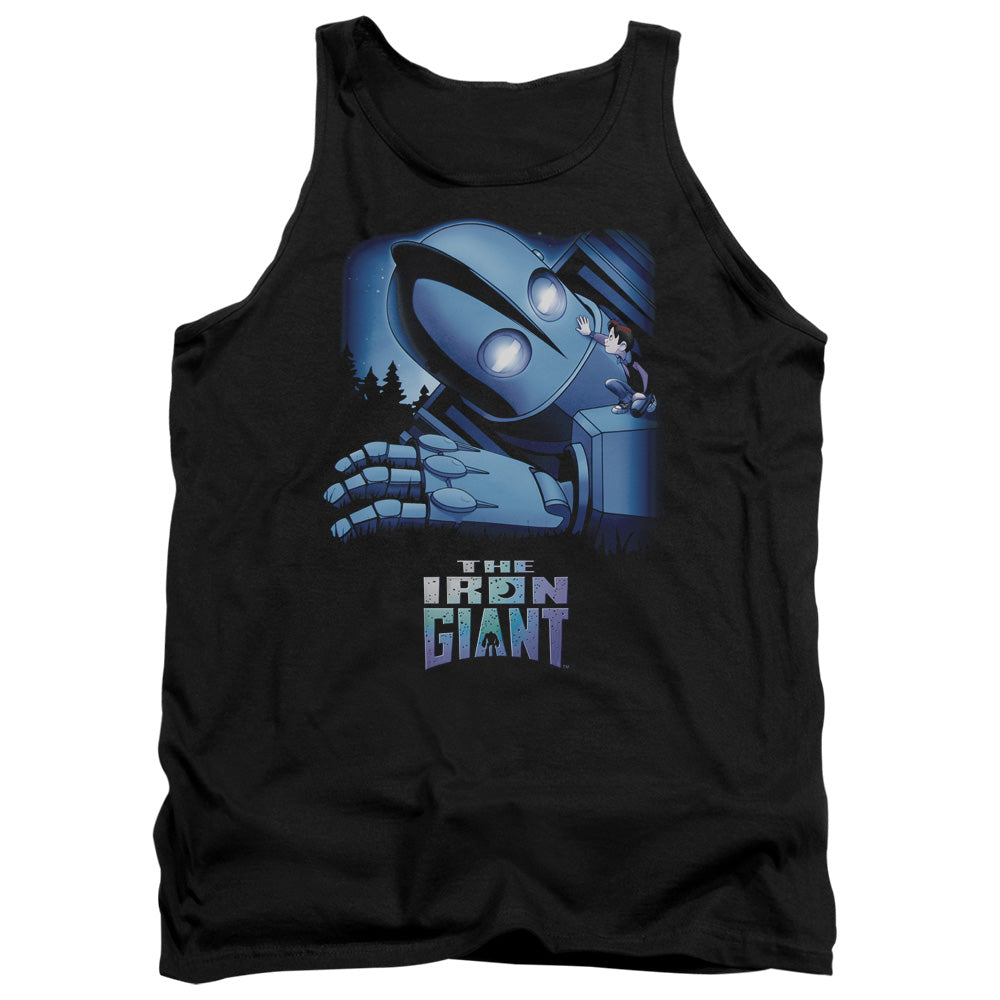 The Iron Giant Giant And Hogarth Men's 18/1 Cotton Tank Top