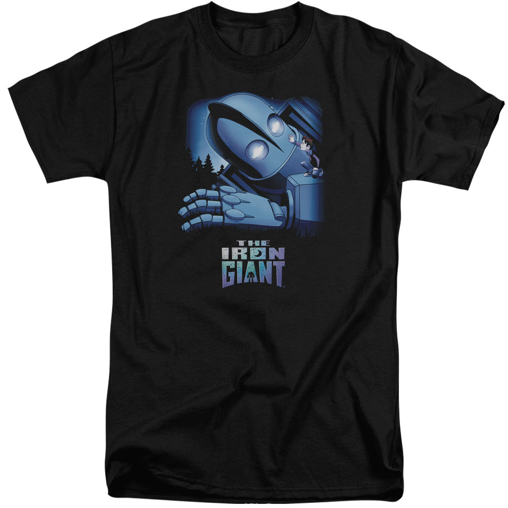 The Iron Giant Giant And Hogarth Men's 18/1 Tall Cotton Short-Sleeve T-Shirt