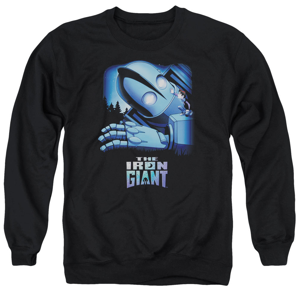 The Iron Giant Giant And Hogarth Men's Crewneck 50 50 Poly Long-Sleeve T-Shirt