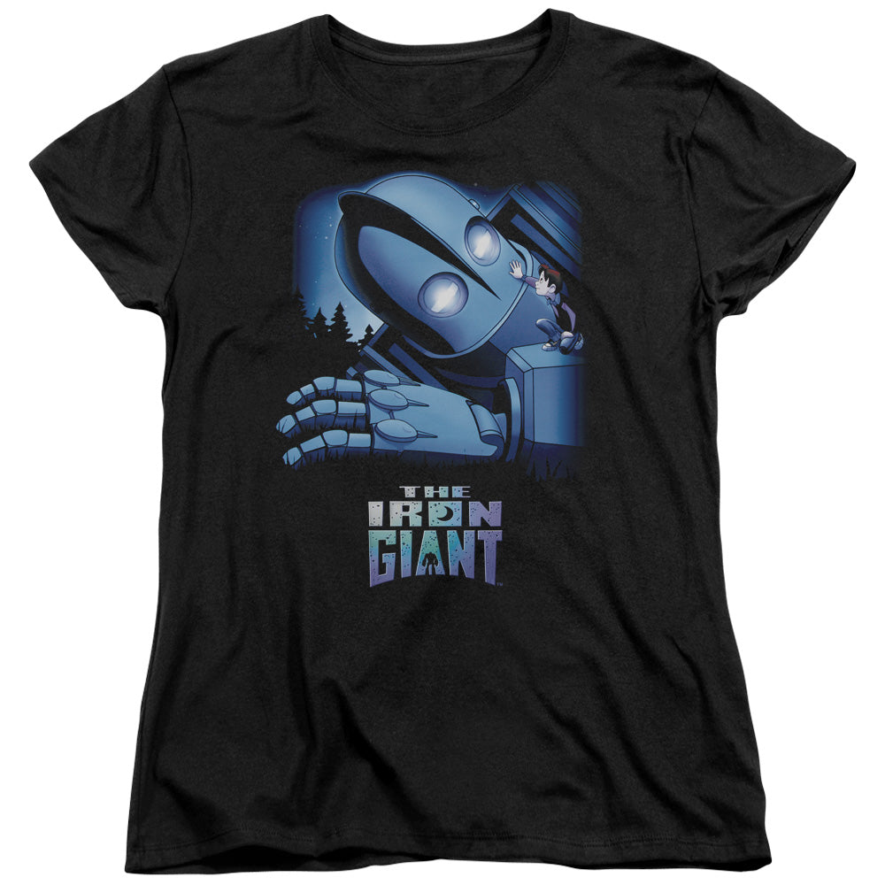 The Iron Giant Giant And Hogarth Women's 18/1 Cotton Short-Sleeve T-Shirt