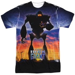 The Iron Giant Giant Poster Men's Regular Fit Polyester Short-Sleeve T-Shirt