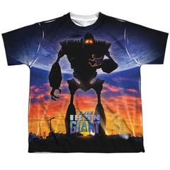 The Iron Giant Giant Poster Youth Regular Fit Poly Short-Sleeve T-Shirt