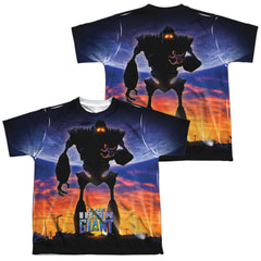 The Iron Giant Giant Poster Youth Regular Fit Poly Short-Sleeve T-Shirt