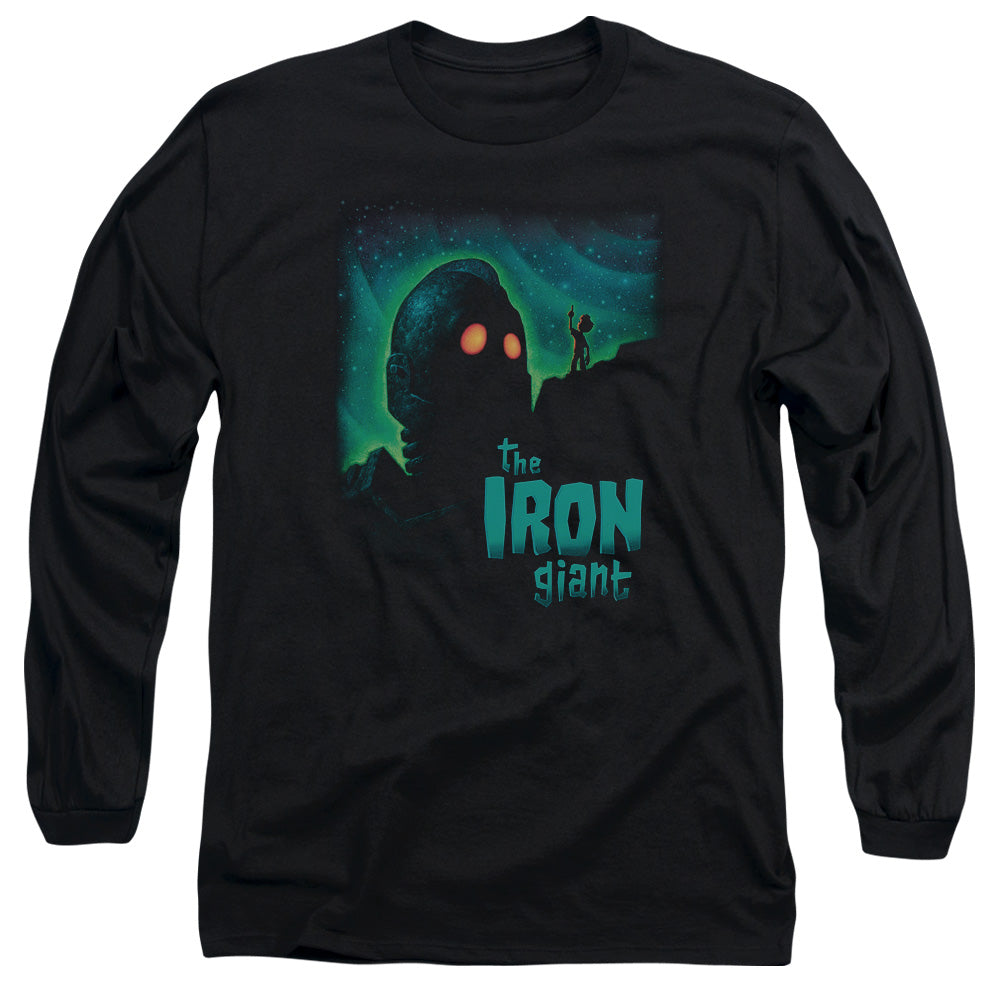 The Iron Giant Look To The Stars Men's 18/1 Cotton Long-Sleeve T-Shirt