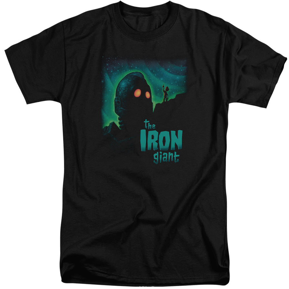 The Iron Giant Look To The Stars Men's 18/1 Tall Cotton Short-Sleeve T-Shirt