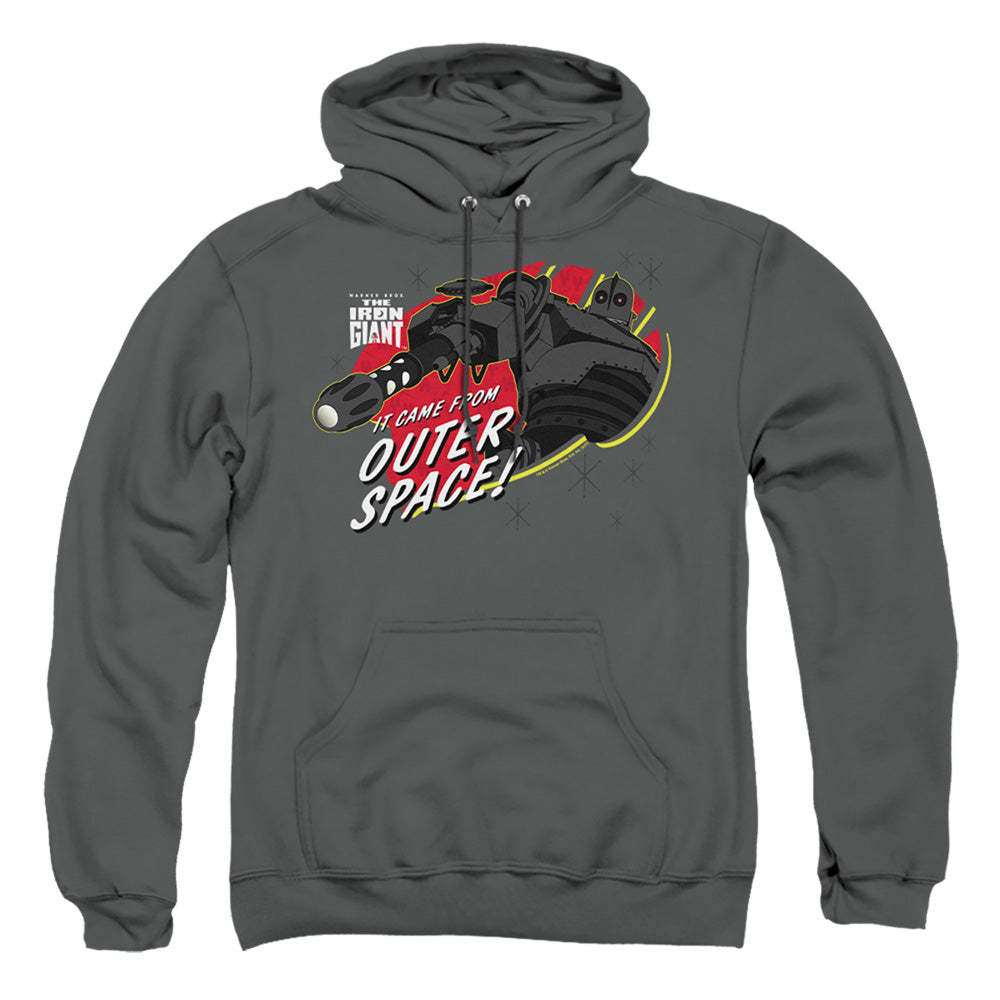 The Iron Giant Outer Space Men's Pull-Over 75 25 Poly Hoodie