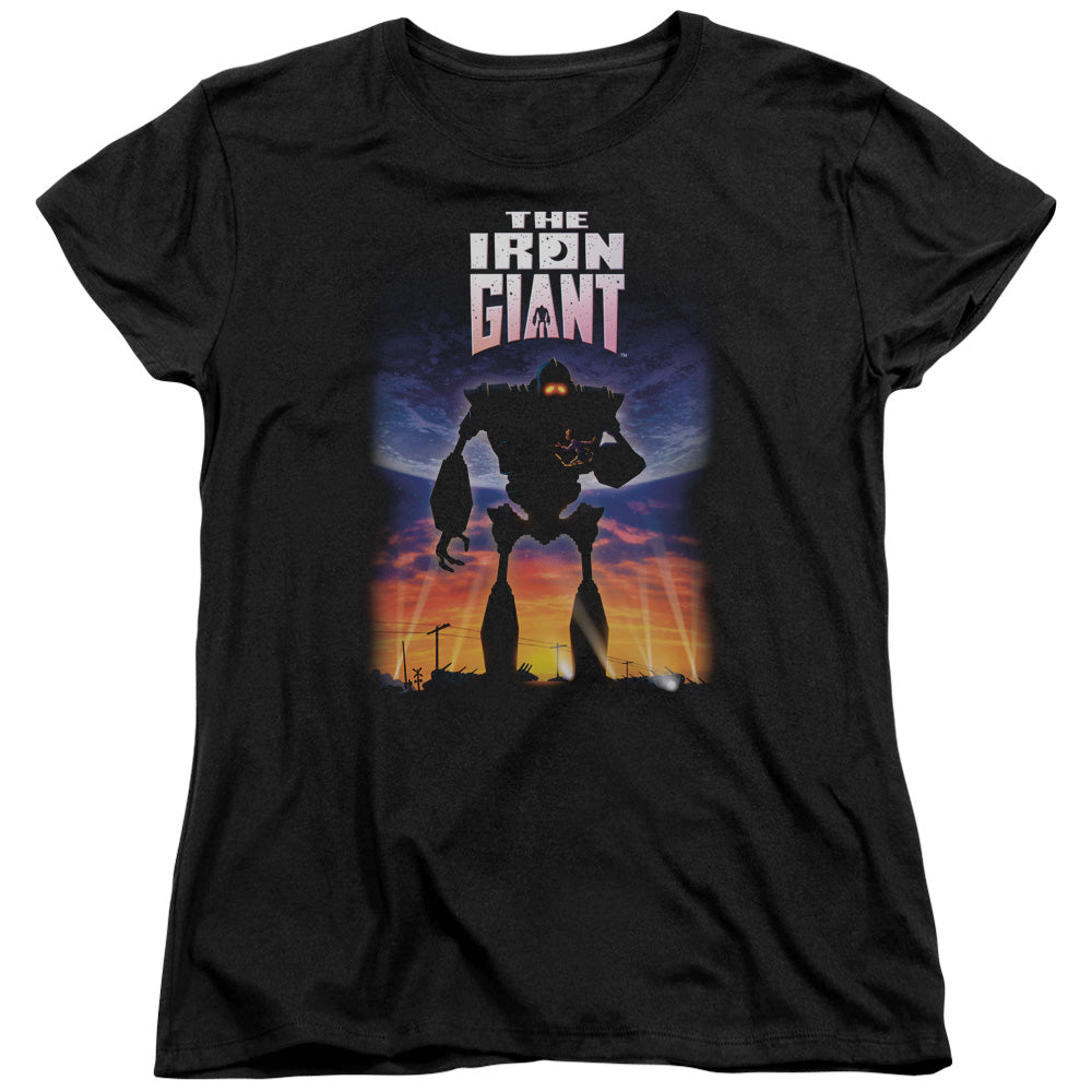The Iron Giant Poster Women's 18/1 Cotton Short-Sleeve T-Shirt