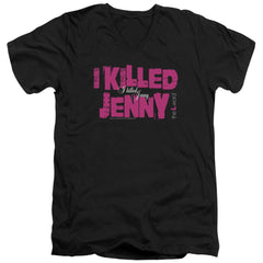 The L Word I Killed Jenny Men's 30/1 Cotton Slim V-Neck T-Shirt