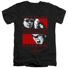 The Lost Boys Never Die Men's 30/1 Cotton Slim V-Neck T-Shirt