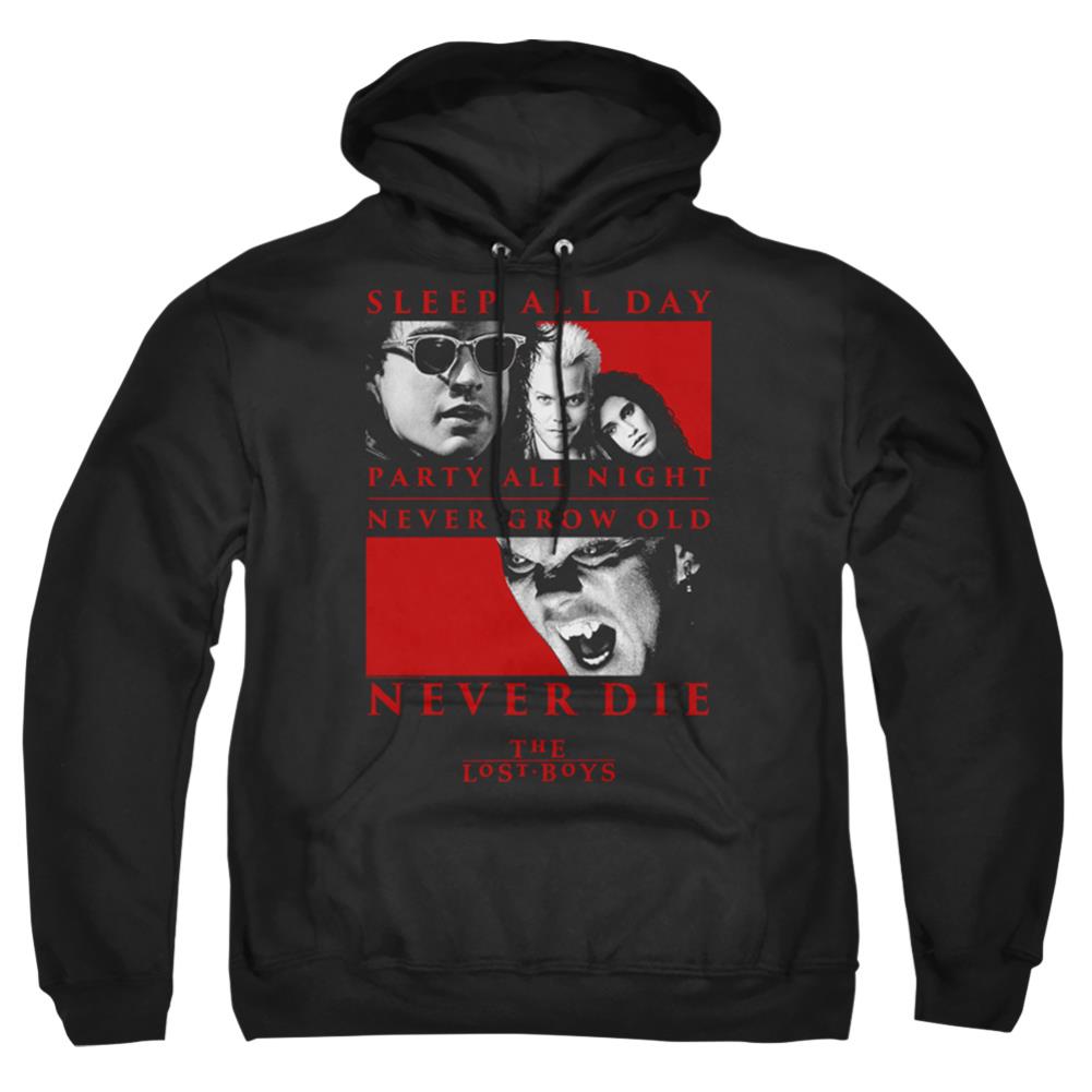 The Lost Boys Never Die Men's Pull-Over 75 25 Poly Hoodie