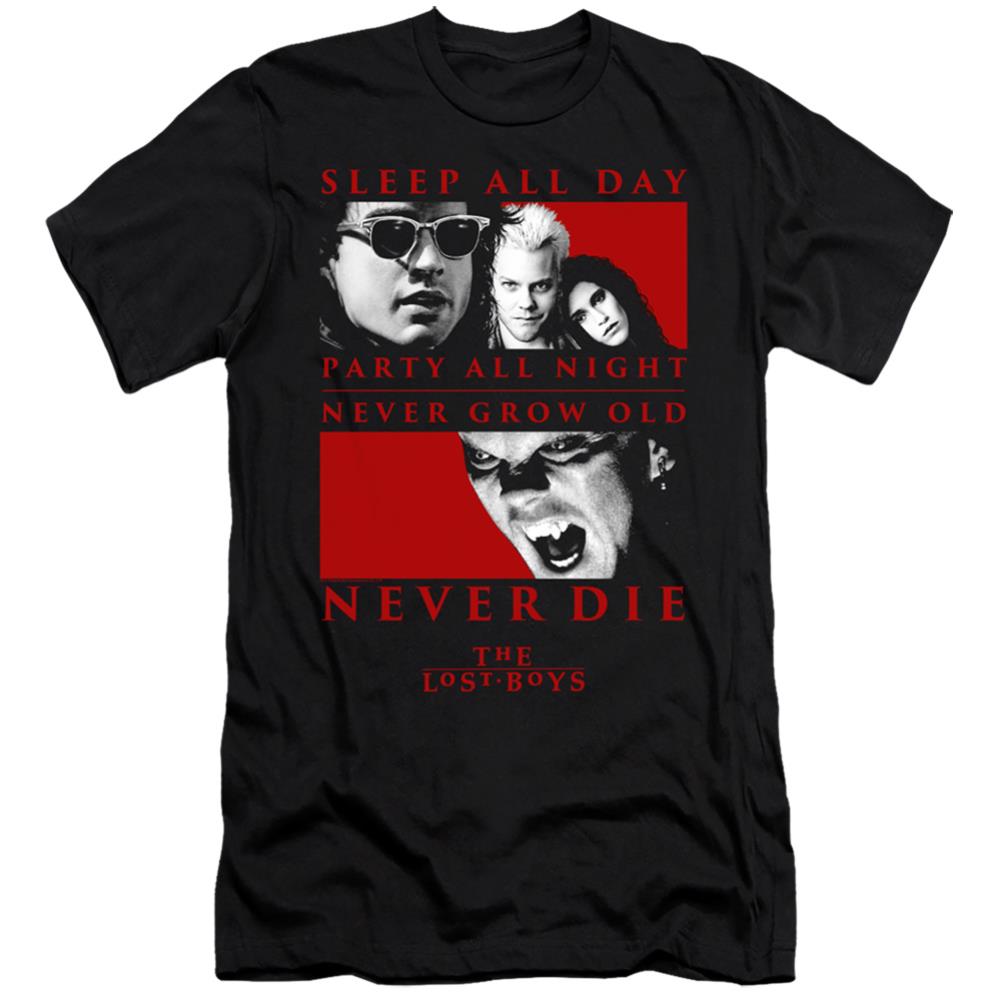 The Lost Boys Never Die Men's Ultra-Soft 30/1 Cotton Slim Short-Sleeve T-Shirt
