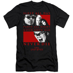 The Lost Boys Never Die Men's Ultra-Soft 30/1 Cotton Slim Short-Sleeve T-Shirt
