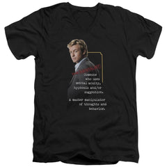 The Mentalist Definition Men's 30/1 Cotton Slim V-Neck T-Shirt