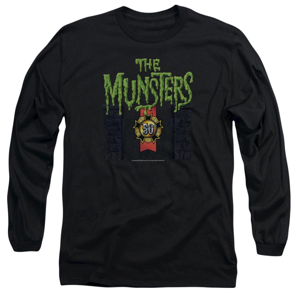 The Munsters 50 Year Logo Men's 18/1 Cotton Long-Sleeve T-Shirt
