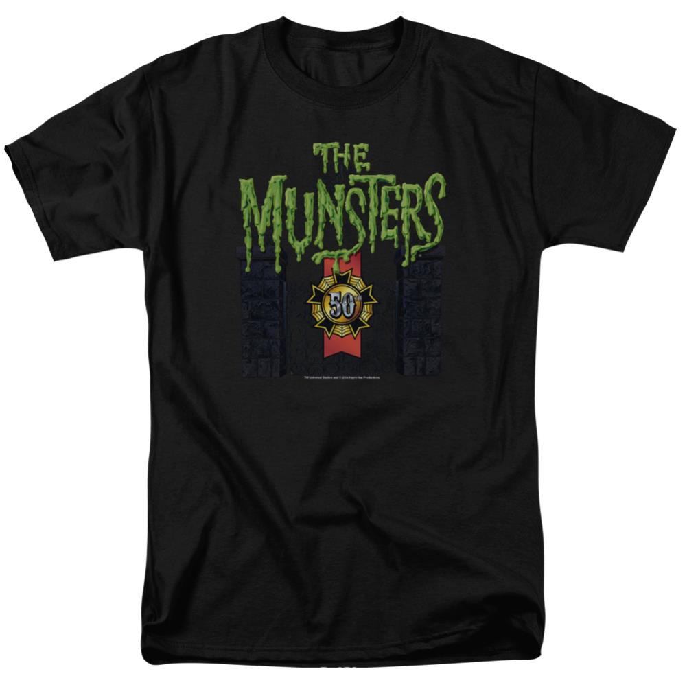 The Munsters 50 Year Logo Men's 18/1 Cotton Short-Sleeve T-Shirt