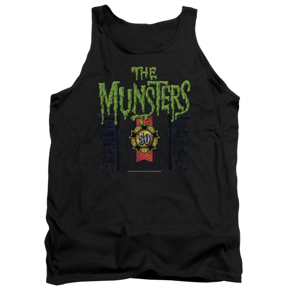 The Munsters 50 Year Logo Men's 18/1 Cotton Tank Top