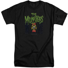 The Munsters 50 Year Logo Men's 18/1 Tall Cotton Short-Sleeve T-Shirt
