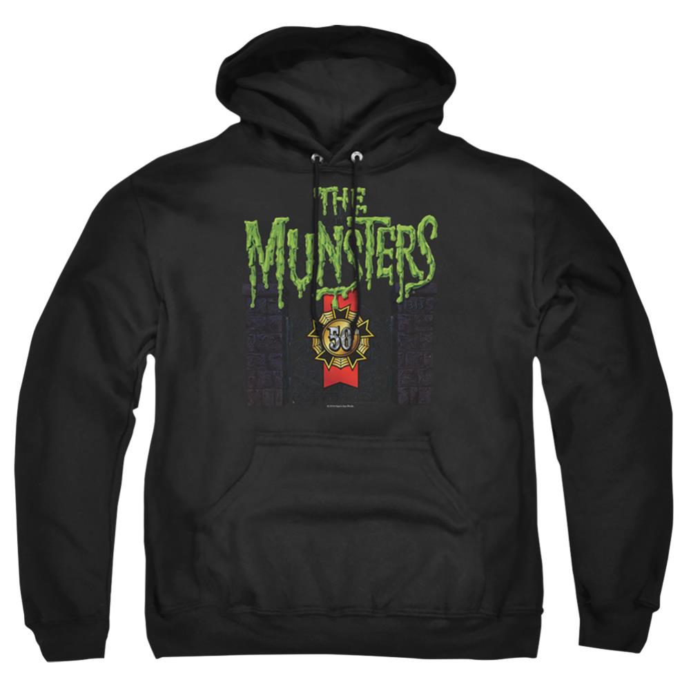 The Munsters 50 Year Logo Men's Pull-Over 75 25 Poly Hoodie