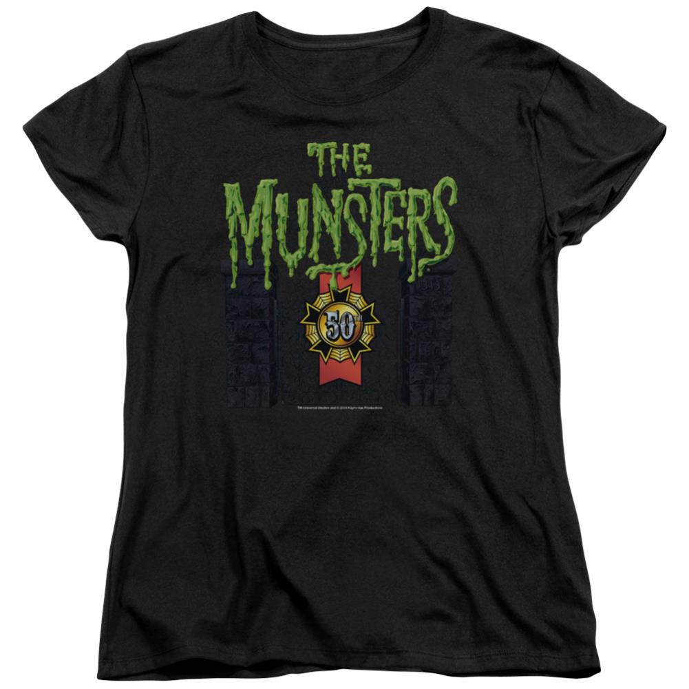 The Munsters 50 Year Logo Women's 18/1 Cotton Short-Sleeve T-Shirt