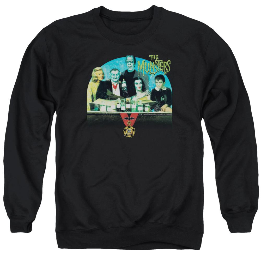 The Munsters 50 Year Potion Men's Crewneck 50 50 Poly Long-Sleeve T-Shirt