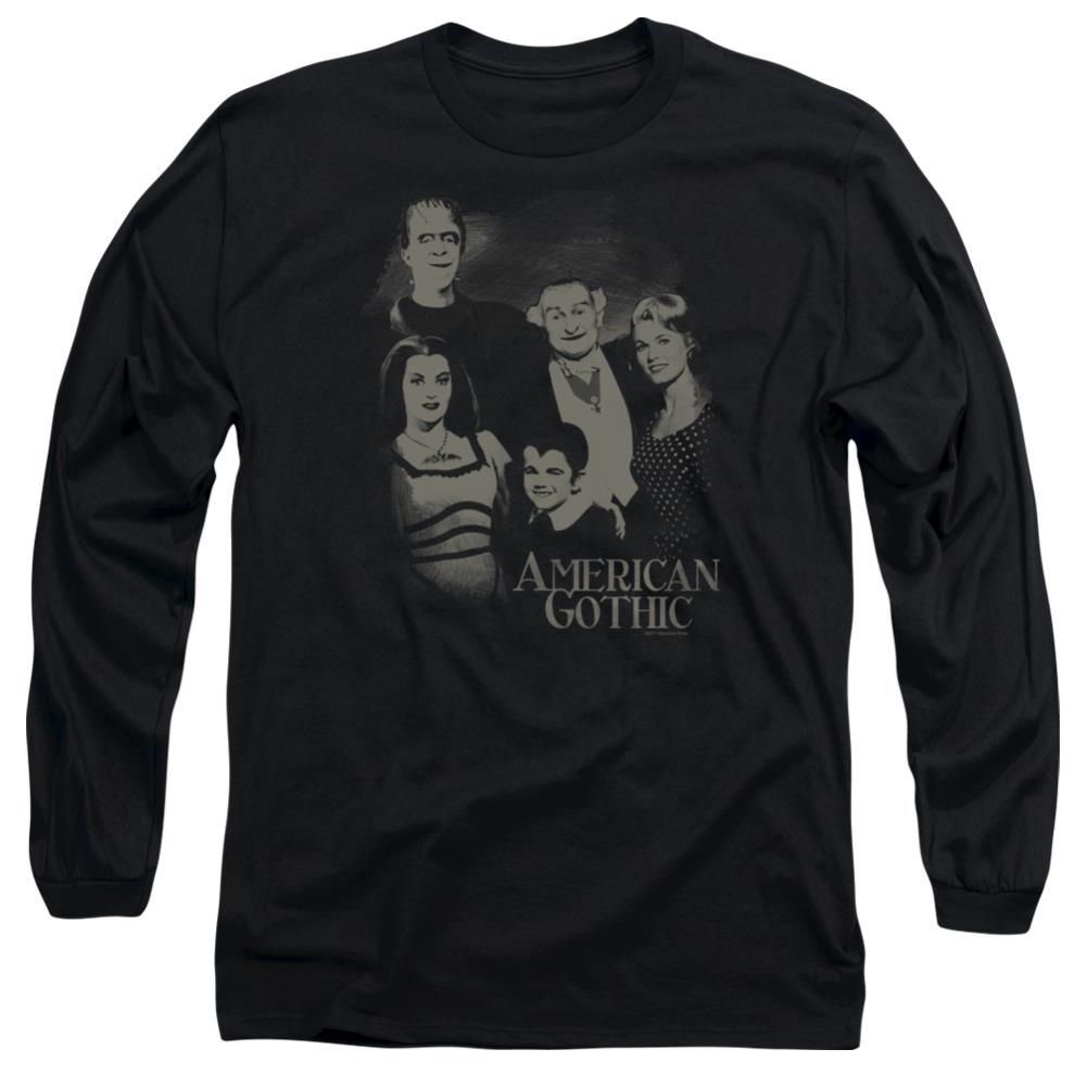 The Munsters American Gothic Men's 18/1 Cotton Long-Sleeve T-Shirt