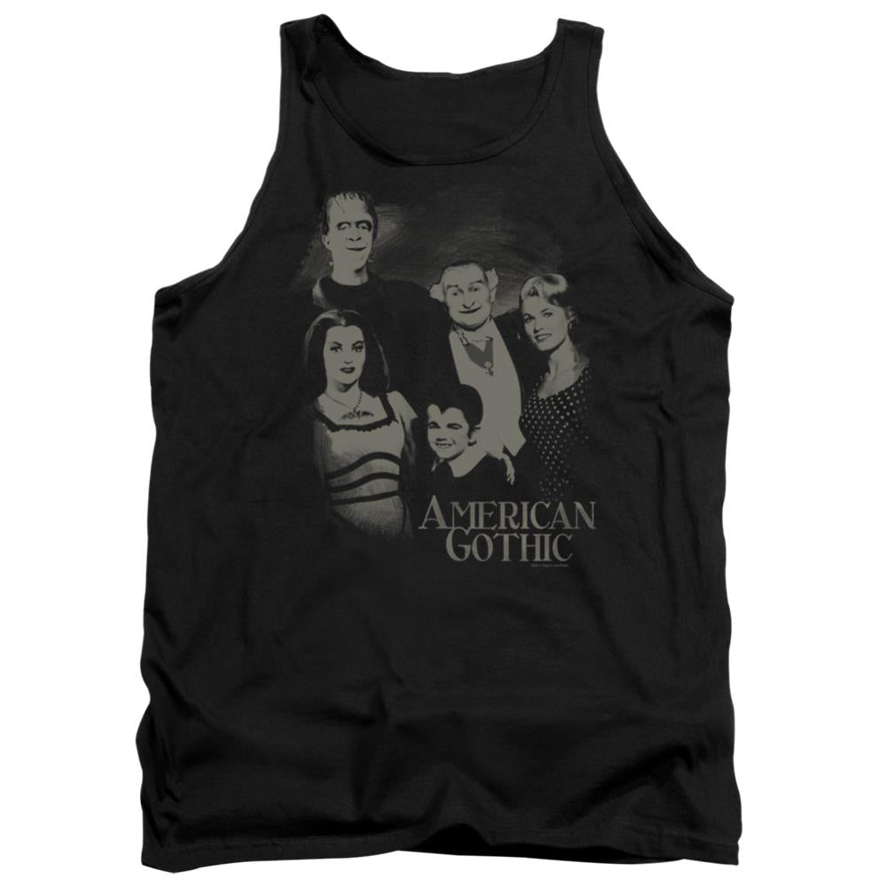 The Munsters American Gothic Men's 18/1 Cotton Tank Top