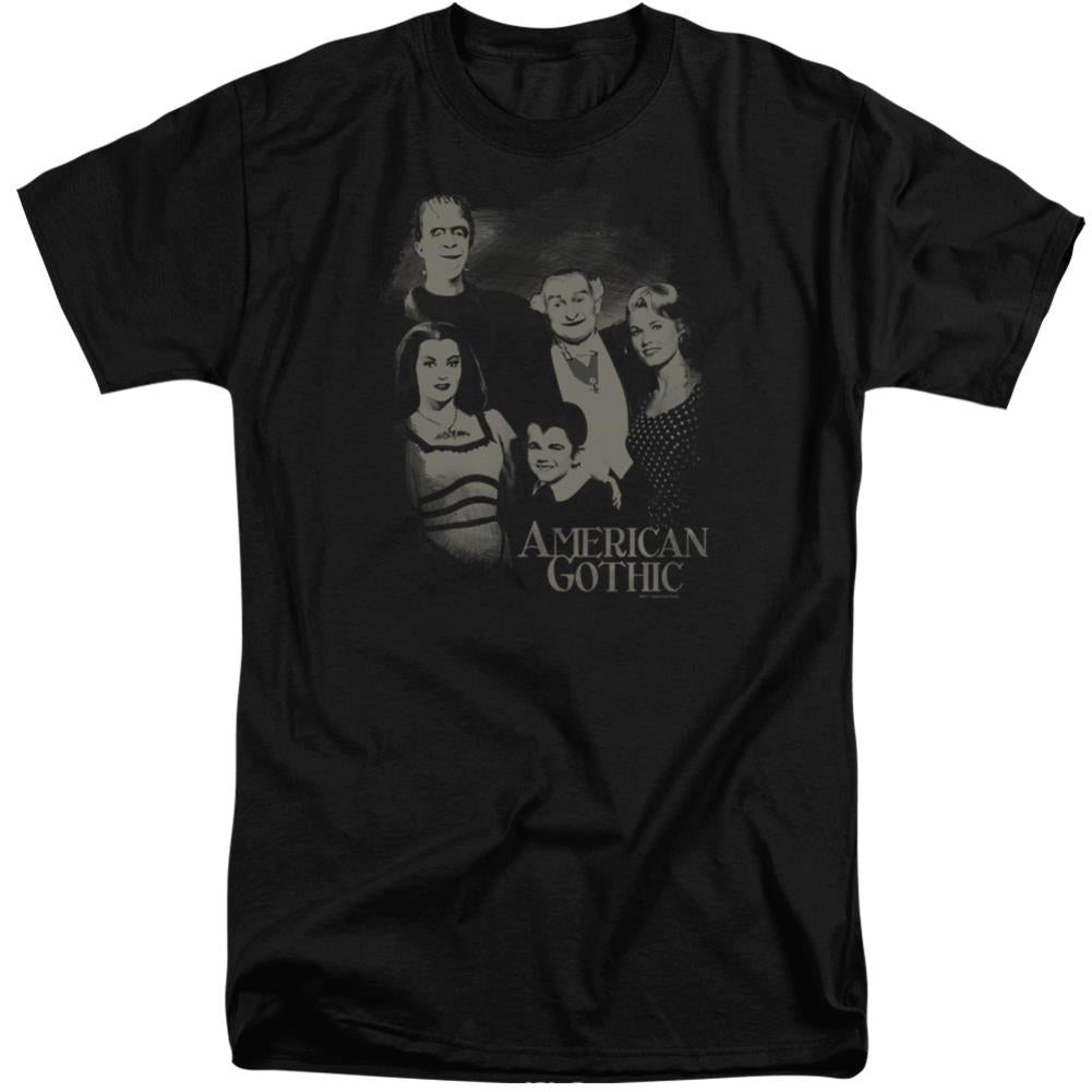 The Munsters American Gothic Men's 18/1 Tall Cotton Short-Sleeve T-Shirt