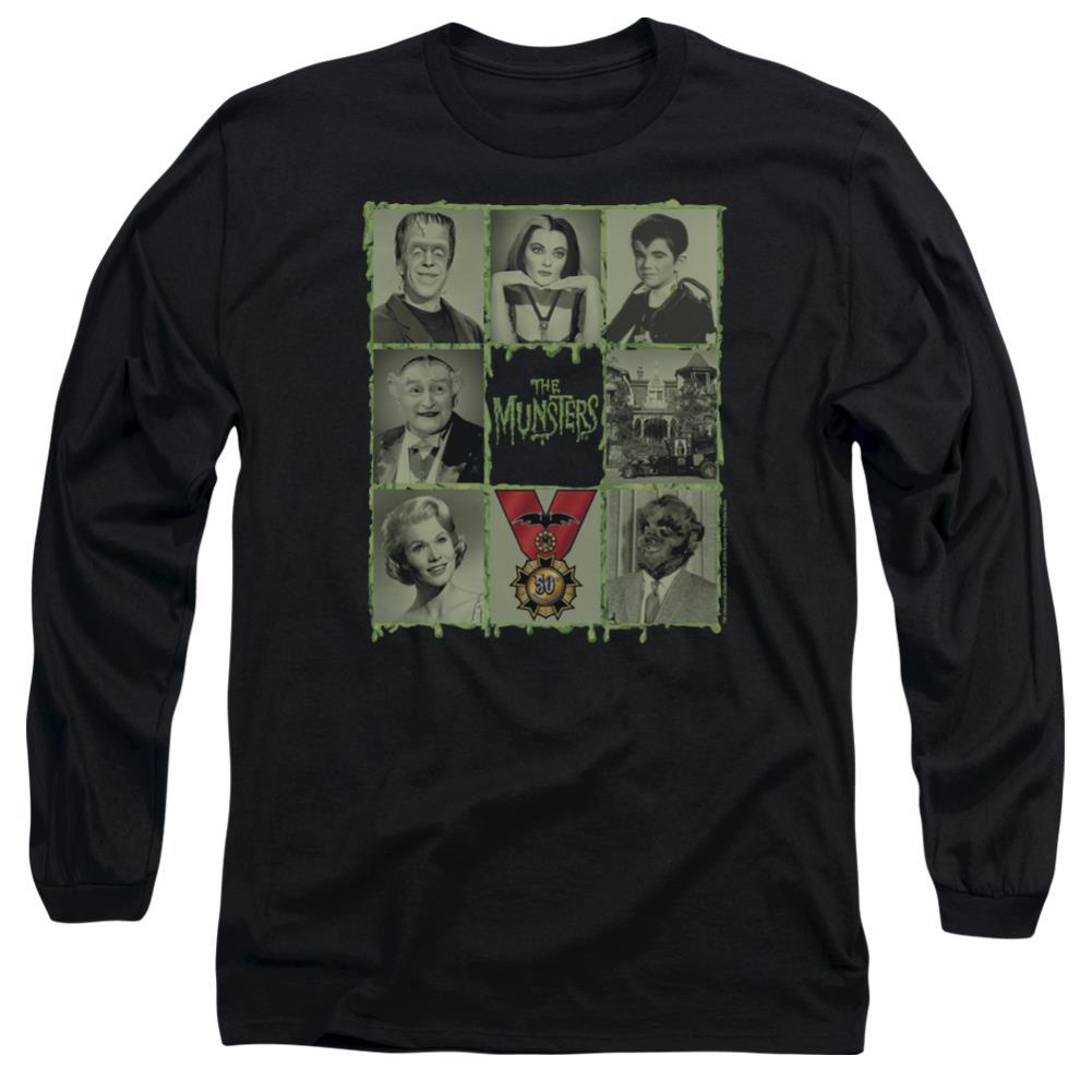 The Munsters Blocks Men's 18/1 Cotton Long-Sleeve T-Shirt