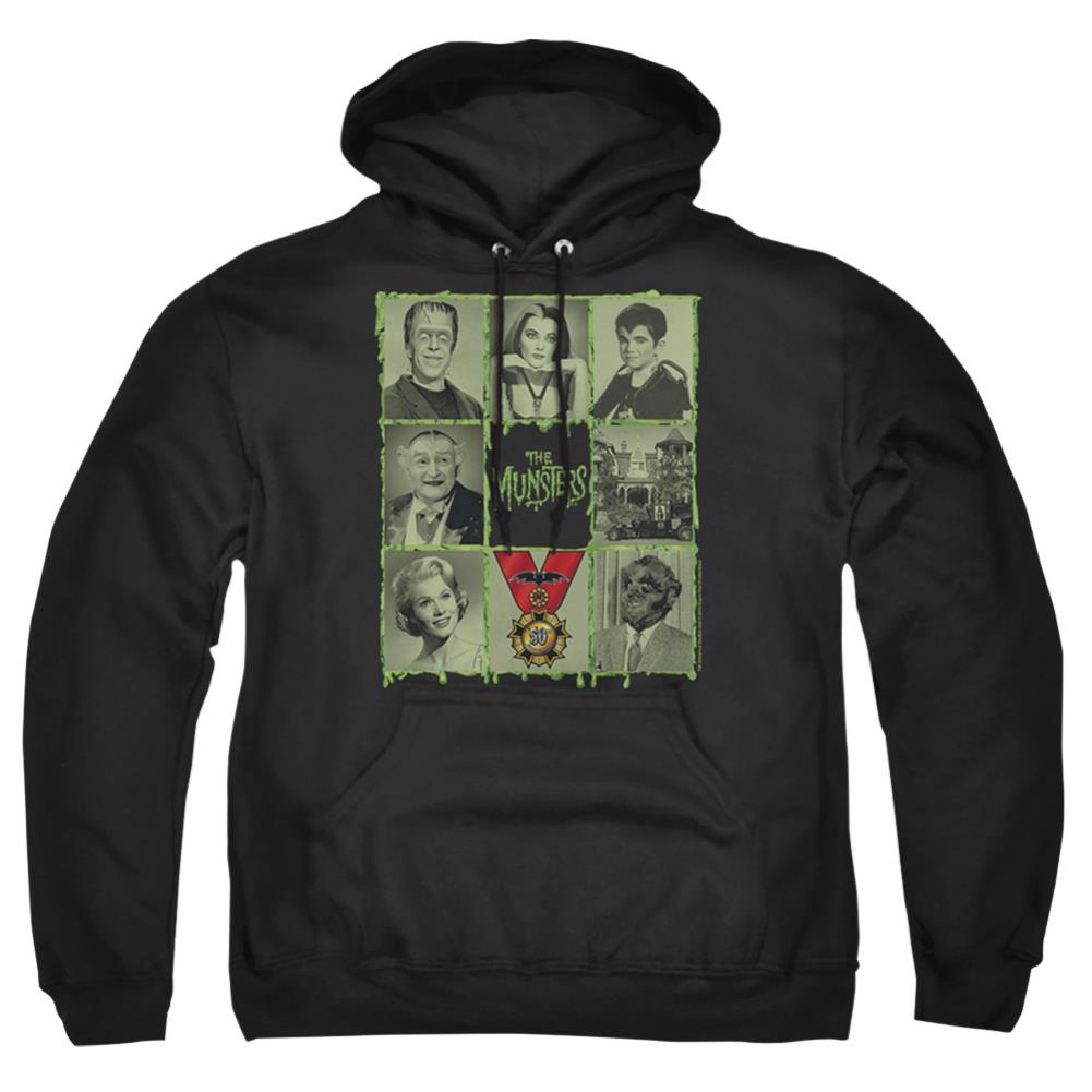 The Munsters Blocks Men's Pull-Over 75 25 Poly Hoodie