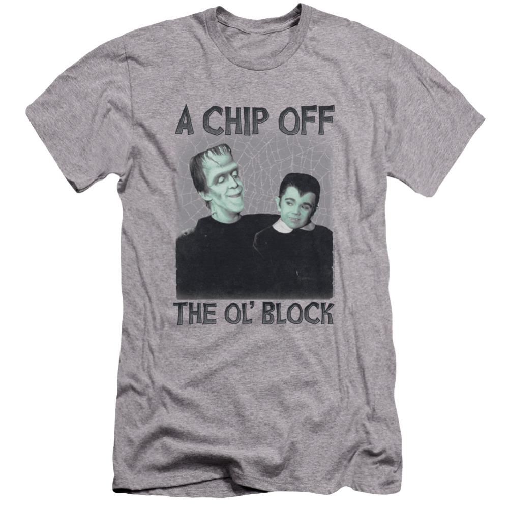 The Munsters Chip Men's Ultra-Soft 30/1 Cotton Slim Short-Sleeve T-Shirt