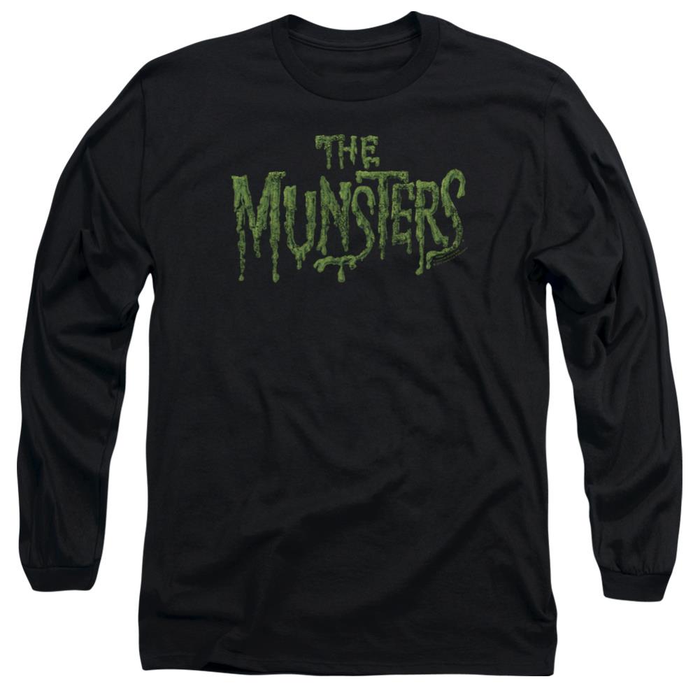 The Munsters Distress Logo Men's 18/1 Cotton Long-Sleeve T-Shirt