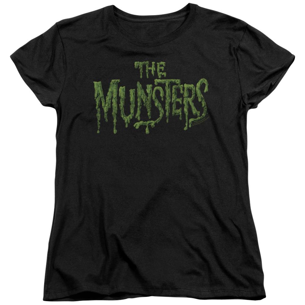 The Munsters Distress Logo Women's 18/1 Cotton Short-Sleeve T-Shirt