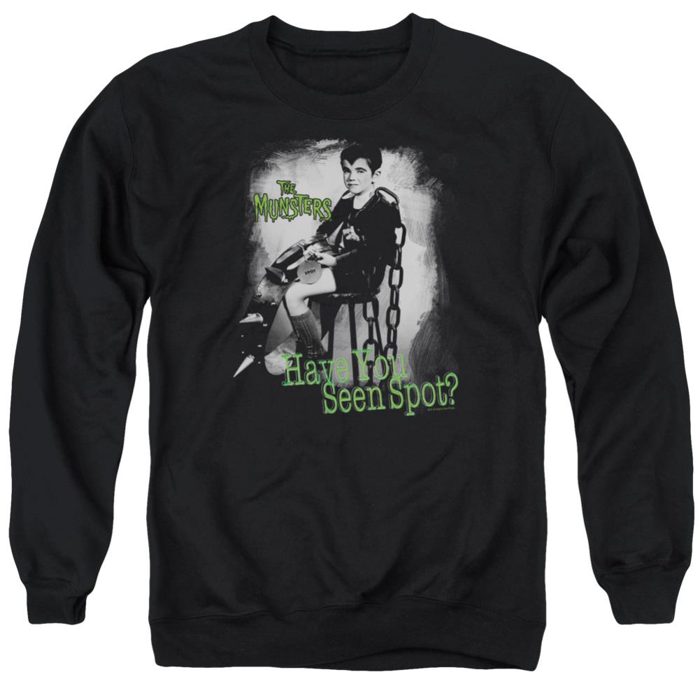 The Munsters Have You Seen Spot Men's Crewneck 50 50 Poly Long-Sleeve T-Shirt