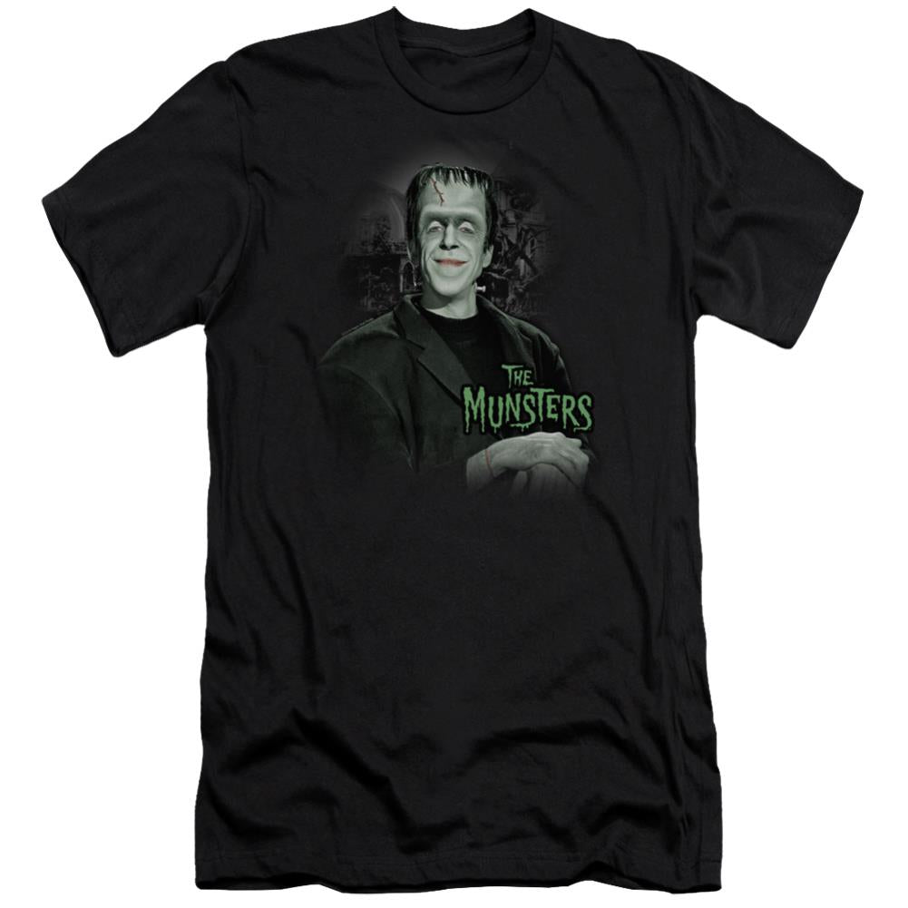 The Munsters Man Of The House Men's Ultra-Soft 30/1 Cotton Slim Short-Sleeve T-Shirt