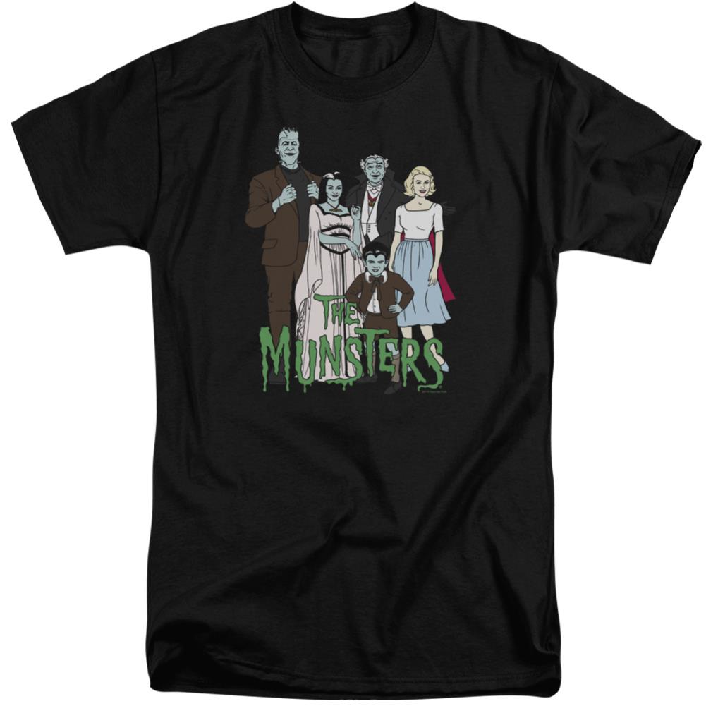 The Munsters The Family Men's 18/1 Tall Cotton Short-Sleeve T-Shirt