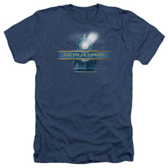 The Polar ExpreShort-Sleeve T-Shirtrain Logo Men's 30/1 Heather 60 40 Poly Short-Sleeve T-Shirt