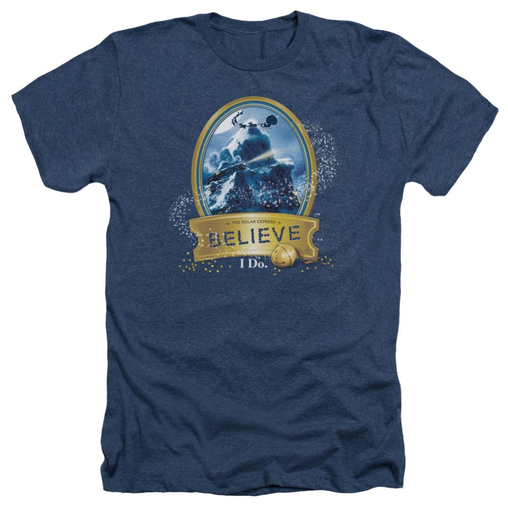 The Polar ExpreShort-Sleeve T-Shirtrue Believer Men's 30/1 Heather 60 40 Poly Short-Sleeve T-Shirt