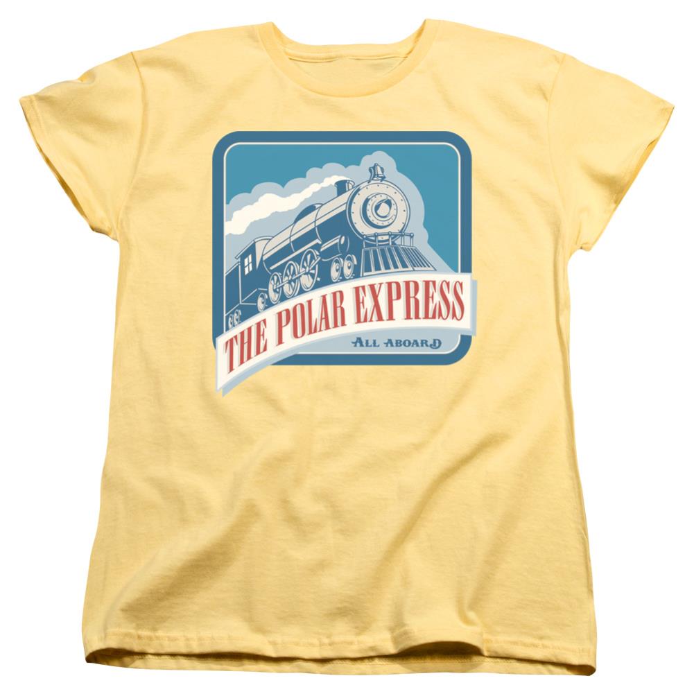 The Polar Express All Aboard Women's 18/1 Cotton Short-Sleeve T-Shirt