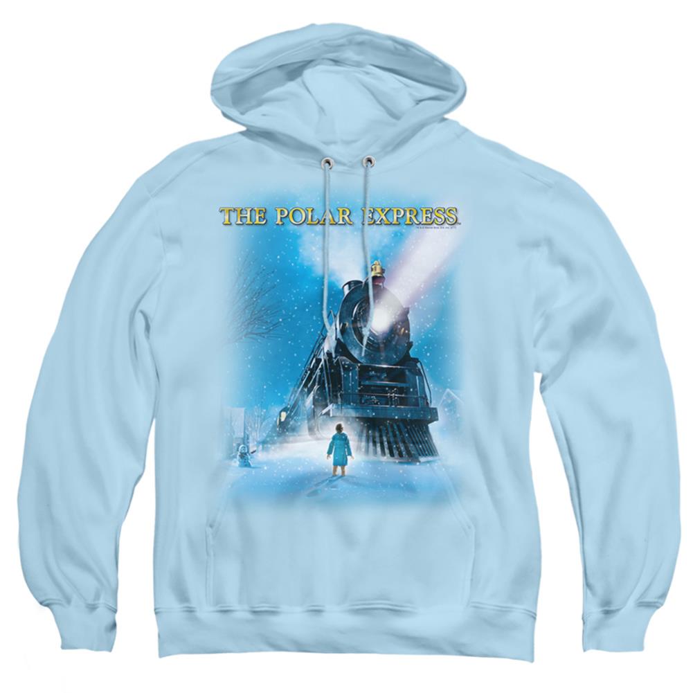 The Polar Express Big Train Men's Pull-Over 75 25 Poly Hoodie