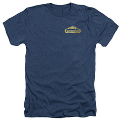 The Polar Express Conductor Men's 30/1 Heather 60 40 Poly Short-Sleeve T-Shirt