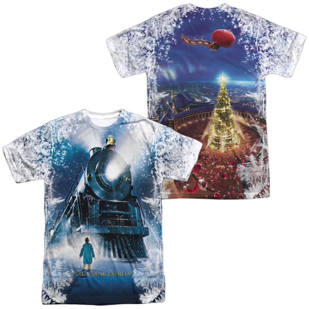 The Polar Express Journey (Front/Back Print) Men's Regular Fit Polyester Short-Sleeve T-Shirt
