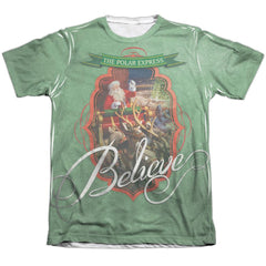 The Polar Express Santa Men's Regular Fit Poly Cotton Short-Sleeve T-Shirt