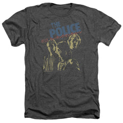 The Police Japanese Poster Men's 30/1 Heather 60 40 Poly Short-Sleeve T-Shirt