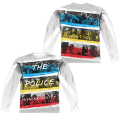 The Police Synchronicity (Front/Back Print) Men's Regular Fit Polyester Long-Sleeve T-Shirt