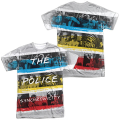 The Police Synchronicity (Front/Back Print) Men's Regular Fit Polyester Short-Sleeve T-Shirt