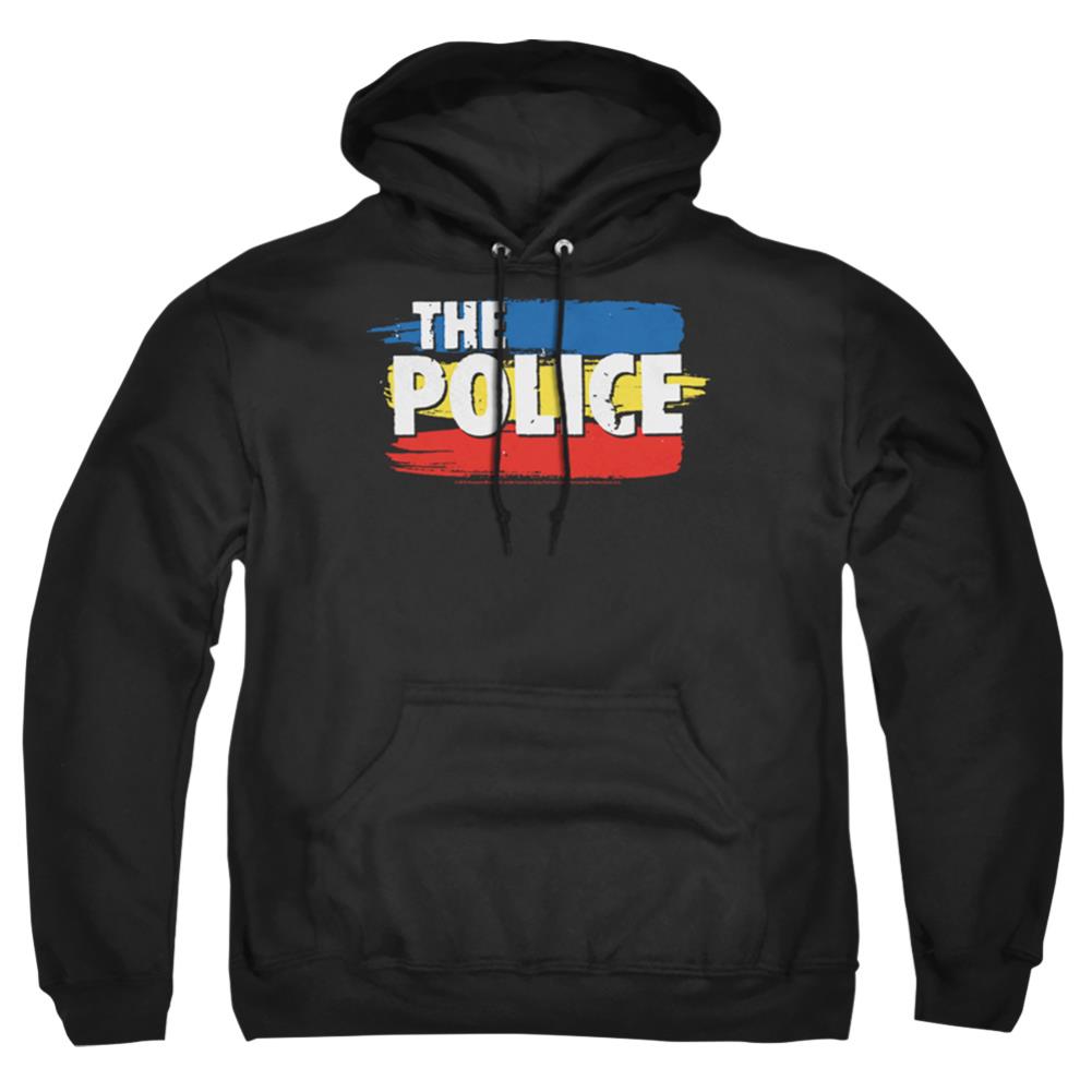 The Police Three Stripes Logo Men's Pull-Over 75 25 Poly Hoodie