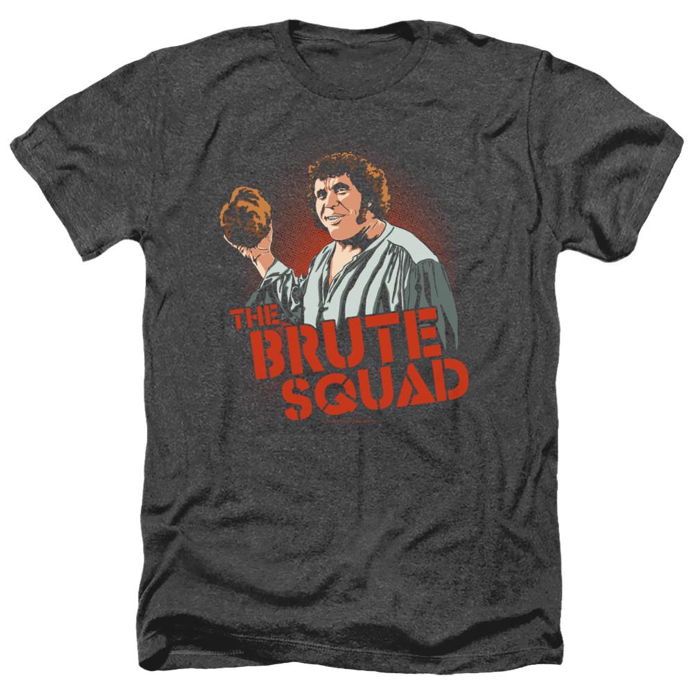 The Princess Bride Brute Squad Men's 30/1 Heather 60 40 Poly Short-Sleeve T-Shirt