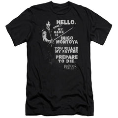 The Princess Bride Hello Again Men's Ultra-Soft 30/1 Cotton Slim Short-Sleeve T-Shirt