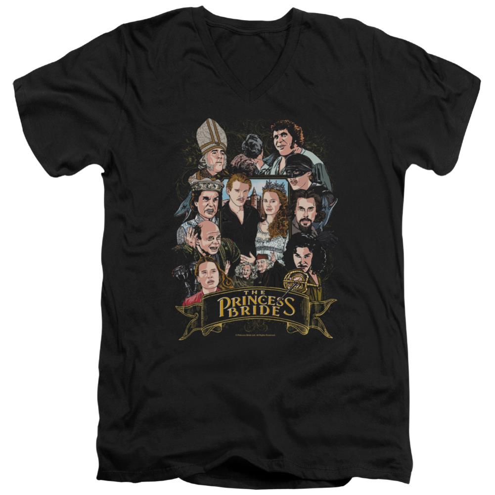 The Princess Bride Players Men's 30/1 Cotton Slim V-Neck T-Shirt