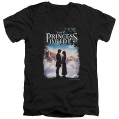 The Princess Bride Storybook Love Men's 30/1 Cotton Slim V-Neck T-Shirt
